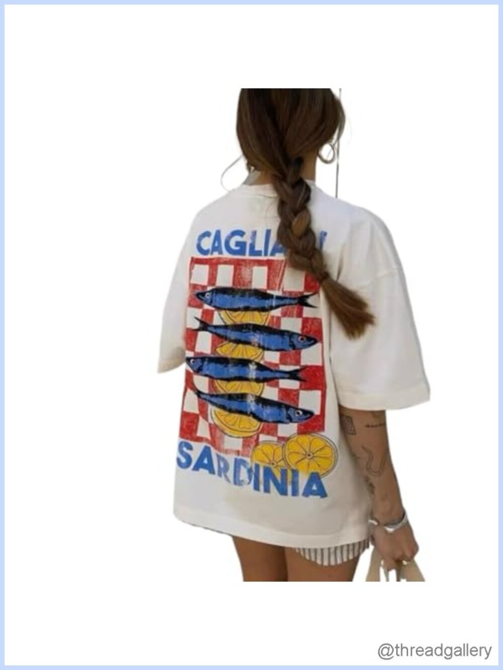 Oversized Strawberry Graphic Tee Short Sleeve Y2k Summer Preppy Top